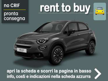 Offerta SUV e CrossOver Rent to buy FIAT 500X 1.3 MultiJet Club: noleggio auto no scoring con possibilità di riscatto - offerta di MT Motors Diesel