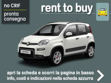 Offerta City car Rent to buy FIAT PANDA 1.0 Hybrid City Life: noleggio auto no scoring con possibilità di riscatto - offerta di MT Motors Benzina 