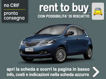 Offerta City car Rent to buy LANCIA YPSILON 1.0 Hybrid Gold: noleggio auto no scoring con possibilità di riscatto - offerta di MT Motors Benzina 