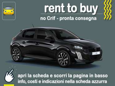 Offerta Berlina Rent to buy PEUGEOT 208 1.2 PureTech 75 S&S Active: noleggio auto no scoring con possibilità di riscatto - offerta di MT Motors Benzina