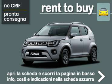 Offerta SUV e CrossOver Rent to buy SUZUKI IGNIS 1.2 HYBRID: noleggio auto no scoring con possibilità di riscatto - offerta di MT Motors Benzina