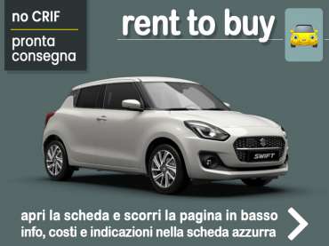 Offerta Berlina Rent to buy SUZUKI SWIFT 1.2 HYBRID: noleggio auto no scoring con possibilità di riscatto - offerta di MT Motors Benzina