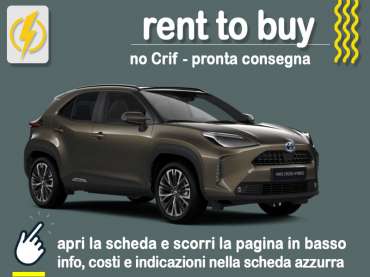 Offerta SUV e CrossOver Rent to buy TOYOTA YARIS CROSS 1.5 hybrid (116 CV) E-CVT Trend AWD-i: noleggio auto no scoring con possibilità di riscatto - offerta di MT Motors Full Hybrid
