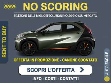 Offerta City car TOYOTA AYGO X 1.0 VVT-i (72CV) Trend: noleggio no scoring - l'offerta RENT TO BUY del broker MT Motors, con possibilità di acquisto a tariffa agevolata Benzina 